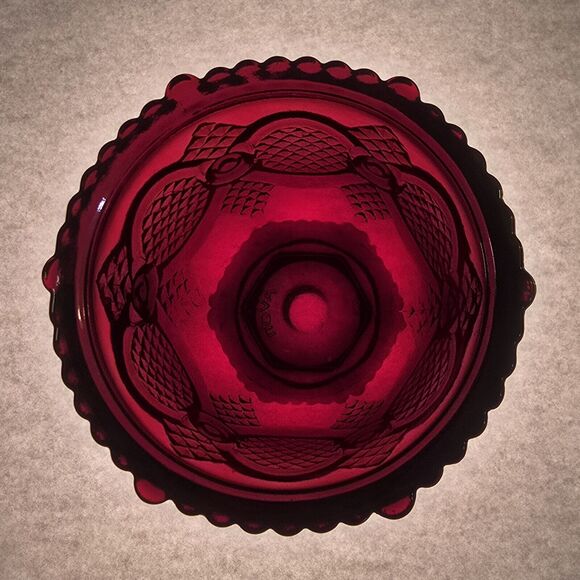 Avon 1876 Cape Cod Ruby Red Collection Goblet / Altar Chalice 6 0z Capacity - Picture 2 of 2